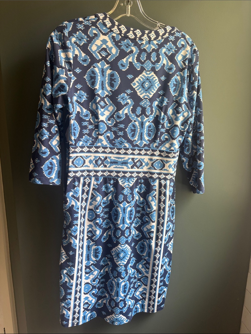 Blue J McLaughlin Small Patterned Women's Midi Dress - Picture 2 of 9